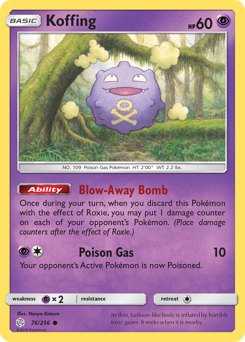 76/236 Koffing Cosmic Eclipse Common