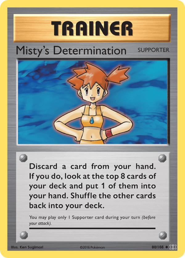 80/108 Misty's Determination Uncommon Evolutions