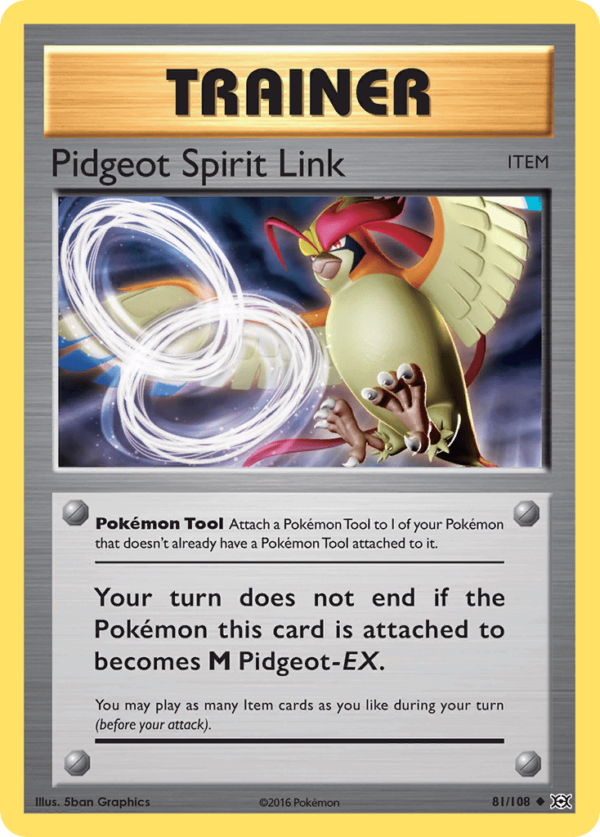 81/108 Pidgeot Spirit Link Uncommon Evolutions