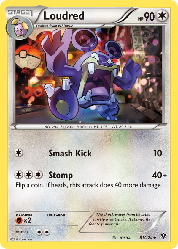 81/124 Loudred Uncommon Fates Collide