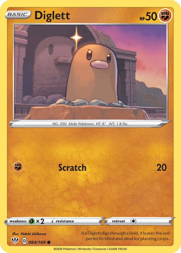 84/189 Diglett Common Darkness Ablaze
