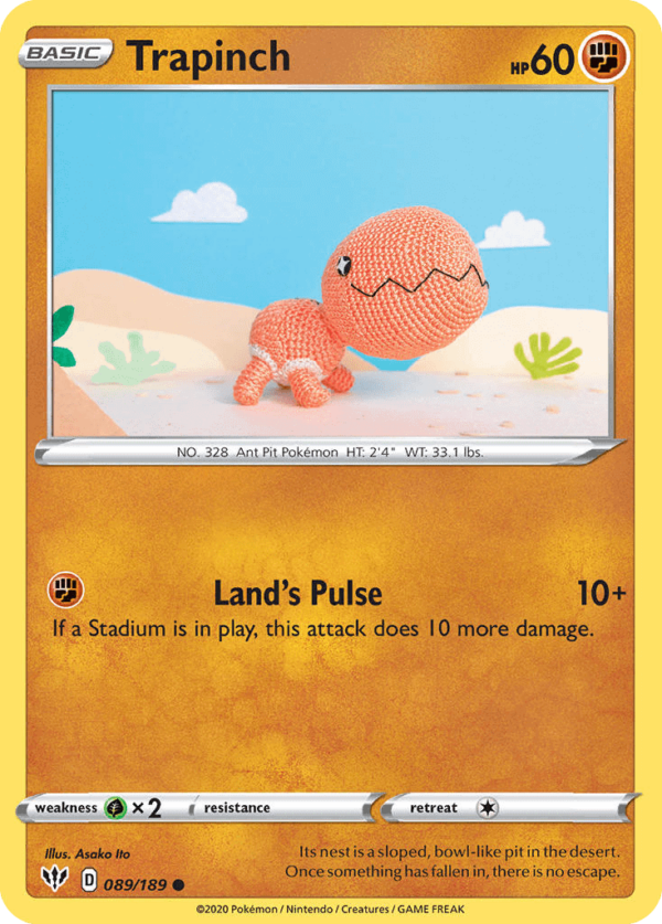 89/189 Trapinch Common Darkness Ablaze