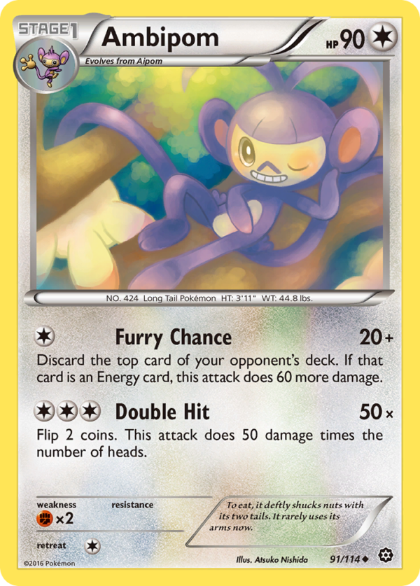 91/114 Ambipom Uncommon Steam Siege