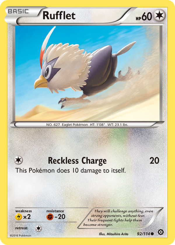 92/114 Rufflet Common Steam Siege
