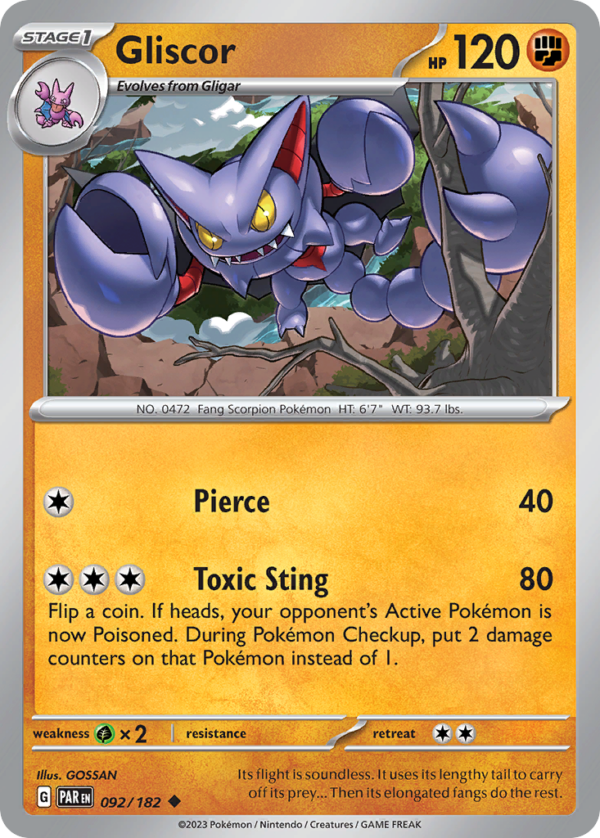 92/182 Gliscor Uncommon Paradox Rift