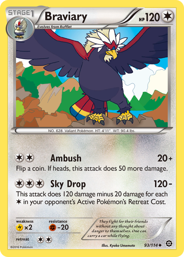 93/114 Braviary Uncommon Steam Siege