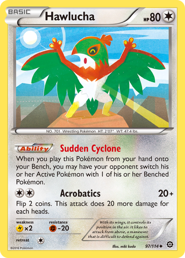 97/114 Hawlucha Uncommon Steam Siege