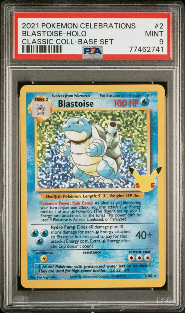 Celebrations Classic Collection 2 Blastoise-holo 2021 Pokemon PSA MINT 9