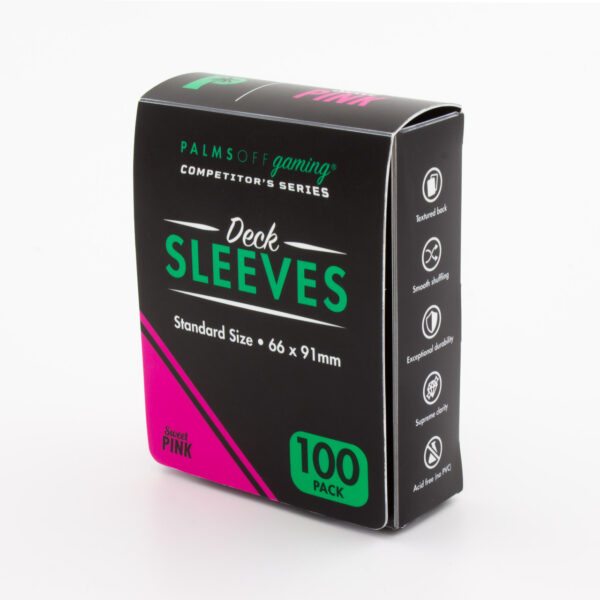 Sweet Pink - Competitor's Series Deck Sleeves 100pc - Palms Off Gaming - Image 2
