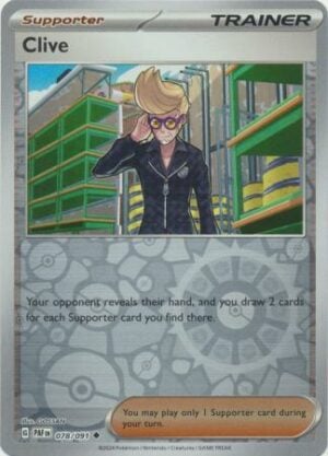 78/91 Clive Uncommon Paldean Fates Reverse Holo