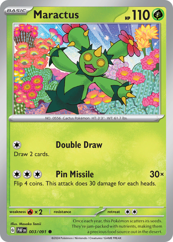 3/91 Maractus Common Paldean Fates