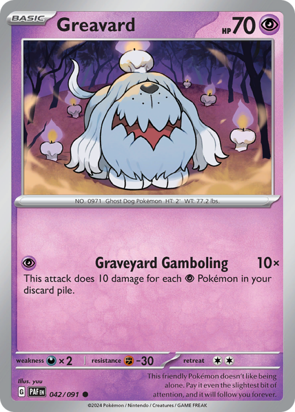 42/91 Greavard Common Paldean Fates