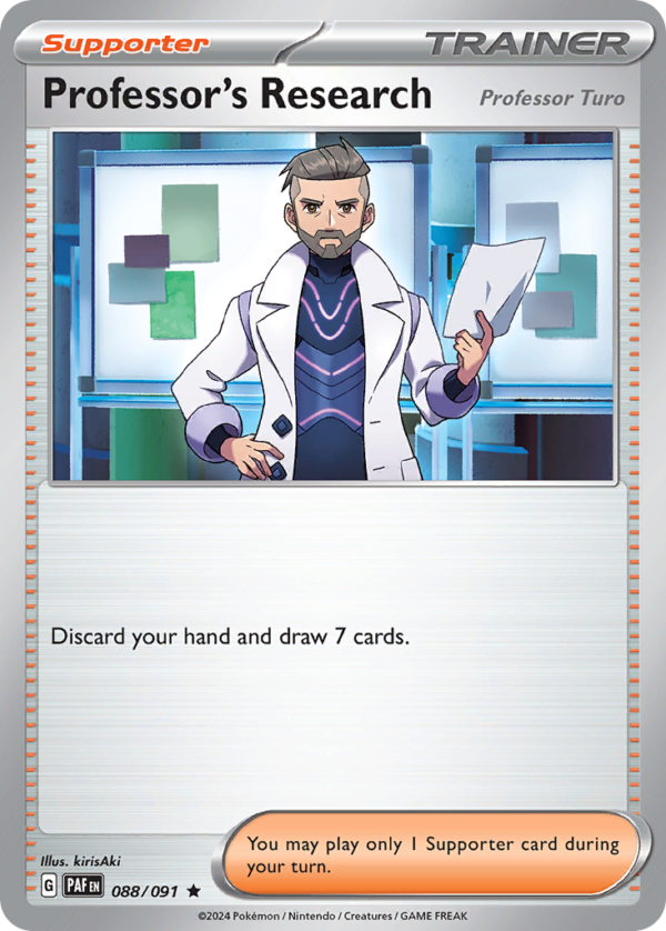 88/91 Professor's Research Rare Paldean Fates