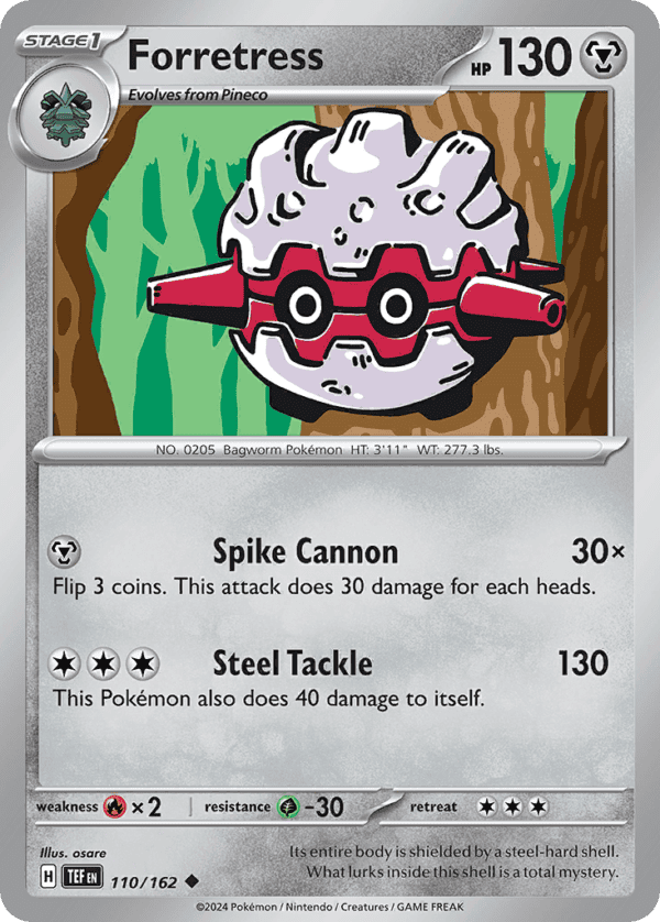110/162 Forretress Uncommon Temporal Forces