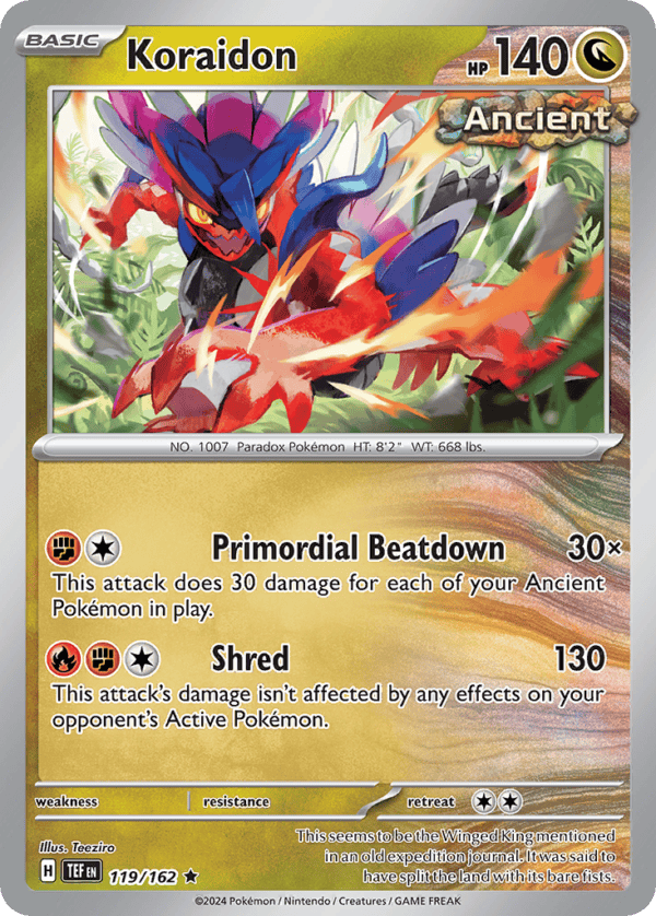 119/162 Koraidon Rare Temporal Forces