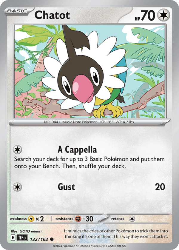 132/162 Chatot Common Temporal Forces