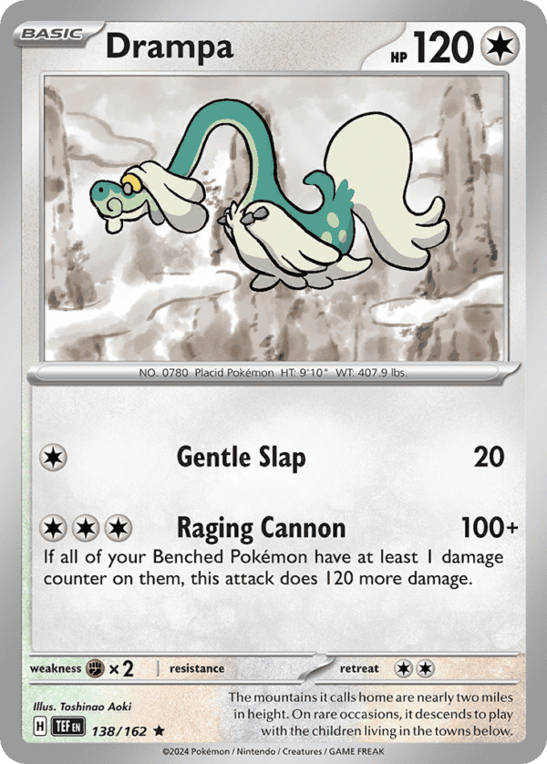 138/162 Drampa Rare Temporal Forces