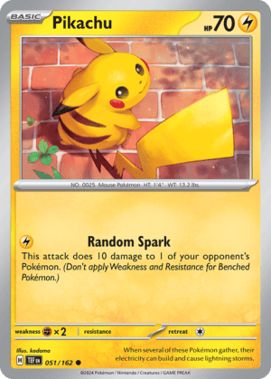 51/162 Pikachu Common Temporal Forces