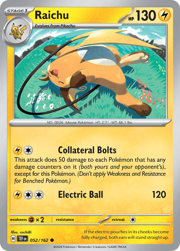 52/162 Raichu Common Temporal Forces