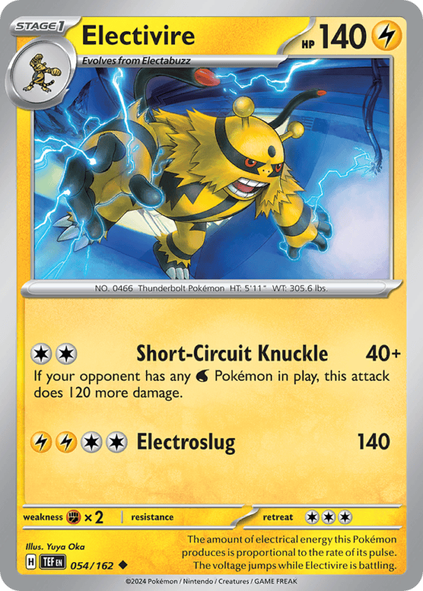 54/162 Electivire Uncommon Temporal Forces