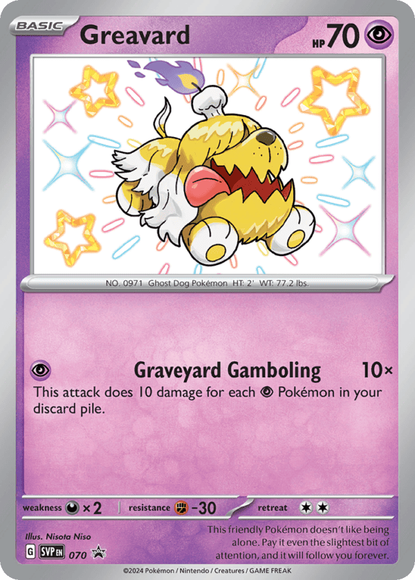 70/102 Greavard Promo Scarlet & Violet Black Star Promos