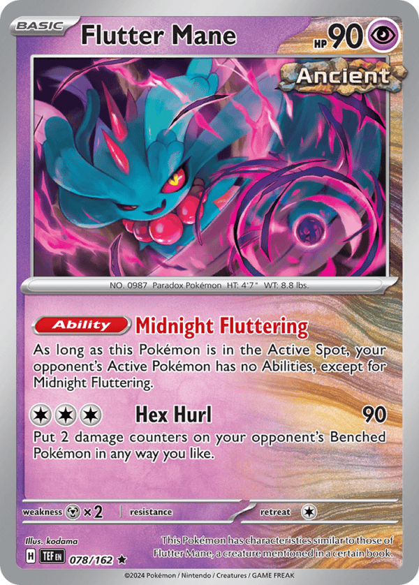 78/162 Flutter Mane Rare Temporal Forces