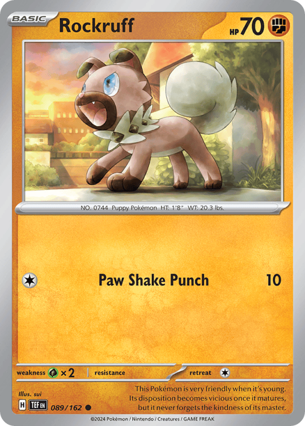 89/162 Rockruff Common Temporal Forces