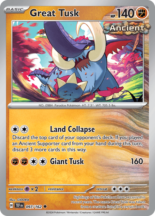 97/162 Great Tusk Uncommon Temporal Forces