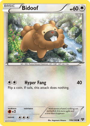 106/146 Bidoof Common XY