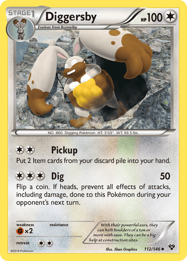 112/146 Diggersby Uncommon XY