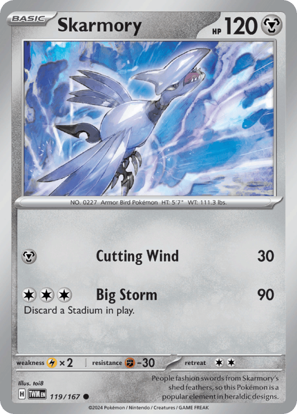 119/167 Skarmory Common Twilight Masquerade