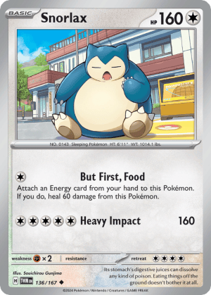 136/167 Snorlax Uncommon Twilight Masquerade