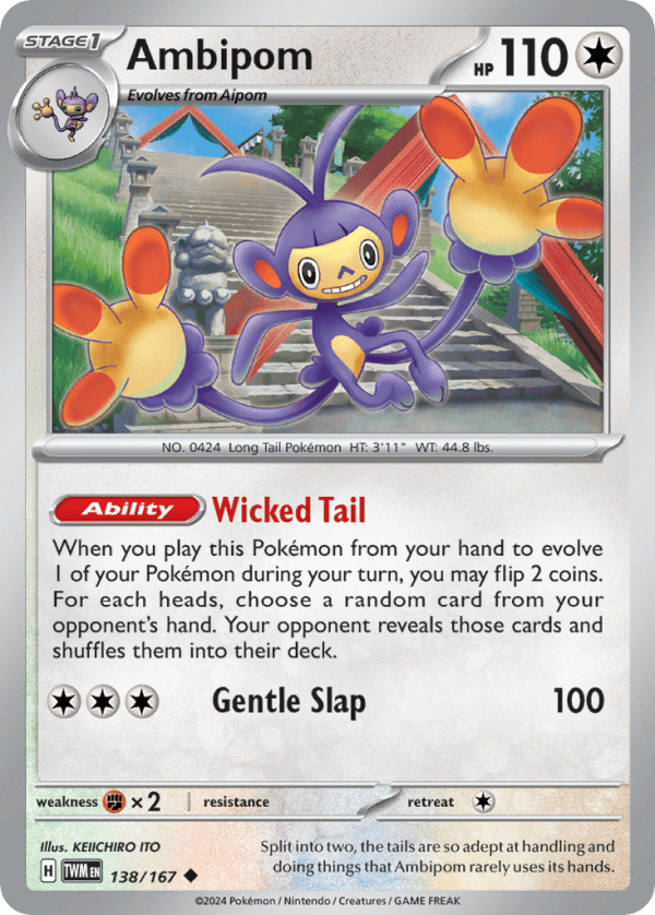 138/167 Ambipom Uncommon Twilight Masquerade
