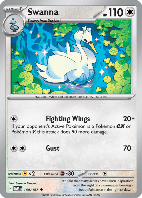 140/167 Swanna Uncommon Twilight Masquerade