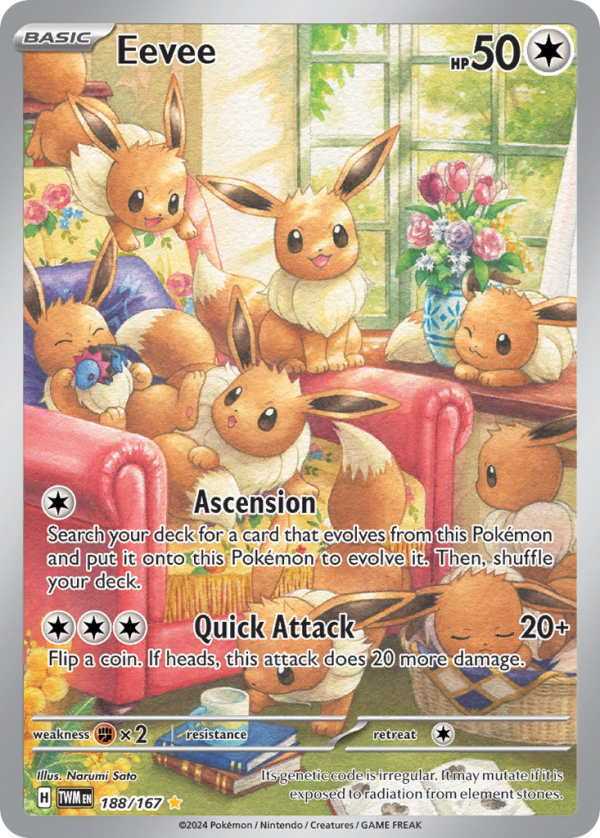 188/167 Eevee Illustration Rare Twilight Masquerade