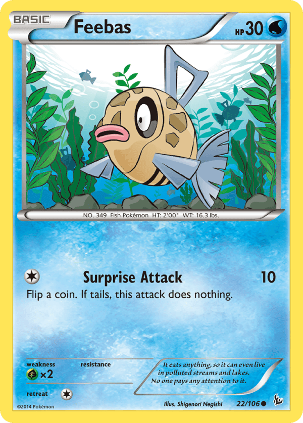 22/106 Feebas Common Flashfire