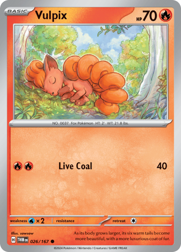 26/167 Vulpix Common Twilight Masquerade