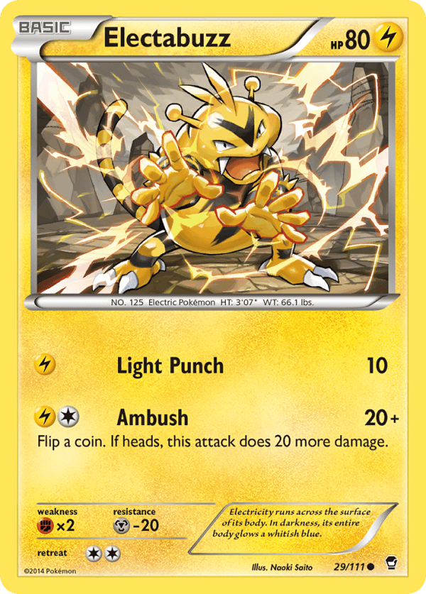 29/111 Electabuzz Common Furious Fists