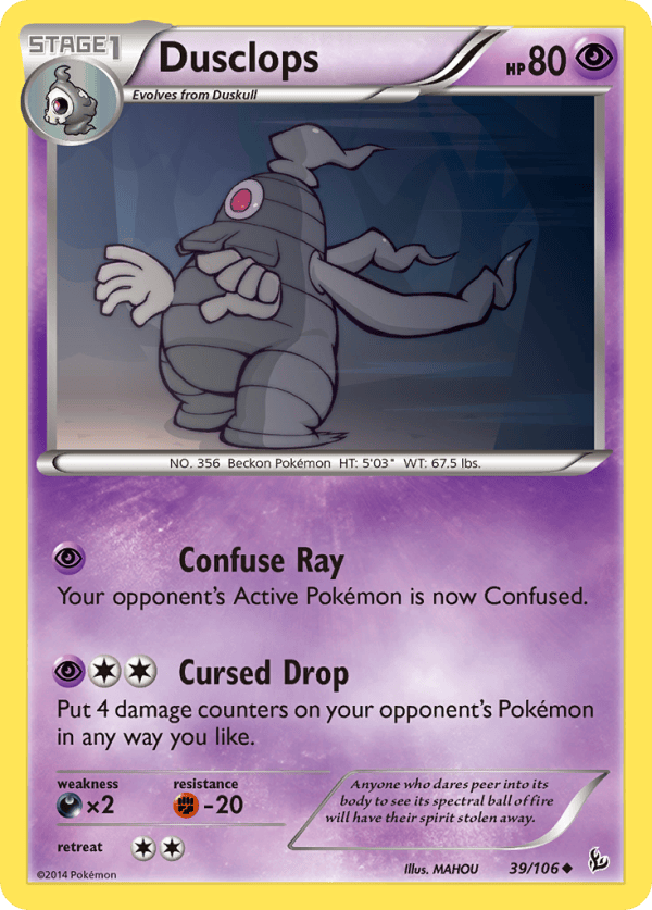 39/106 Dusclops Uncommon Flashfire