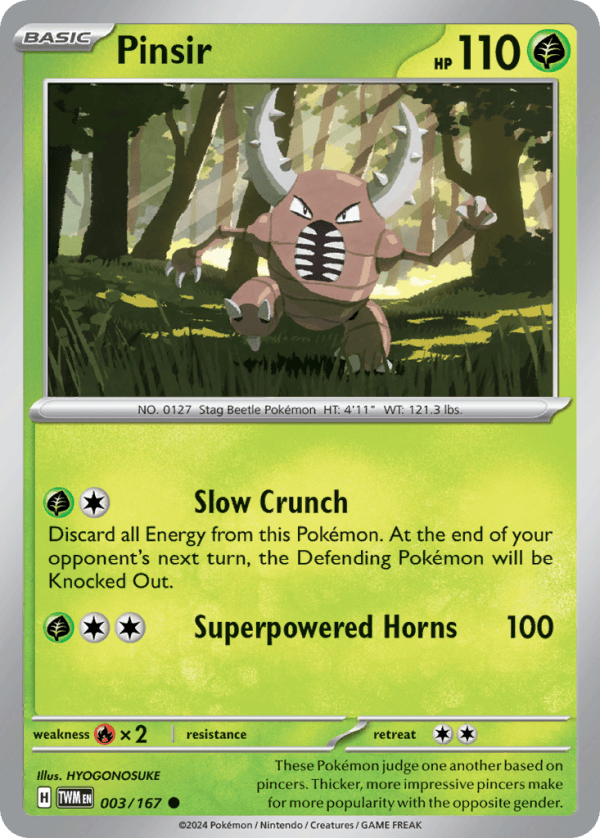 3/167 Pinsir Common Twilight Masquerade
