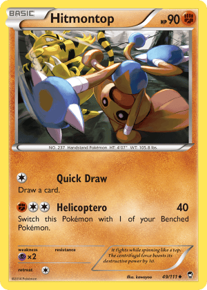 49/111 Hitmontop Uncommon Furious Fists