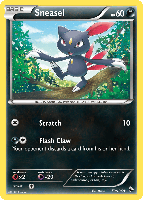 50/106 Sneasel Uncommon Flashfire