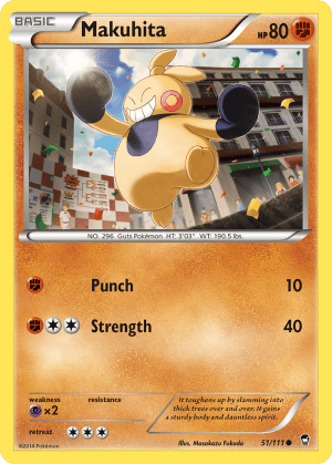 51/111 Makuhita Common Furious Fists