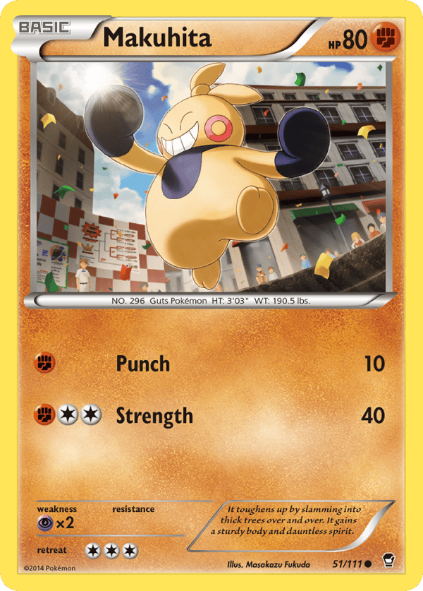 51/111 Makuhita Common Furious Fists
