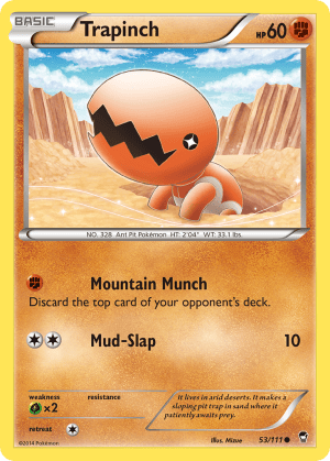53/111 Trapinch Common Furious Fists