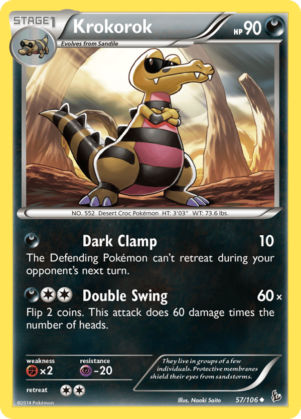 57/106 Krokorok Uncommon Flashfire