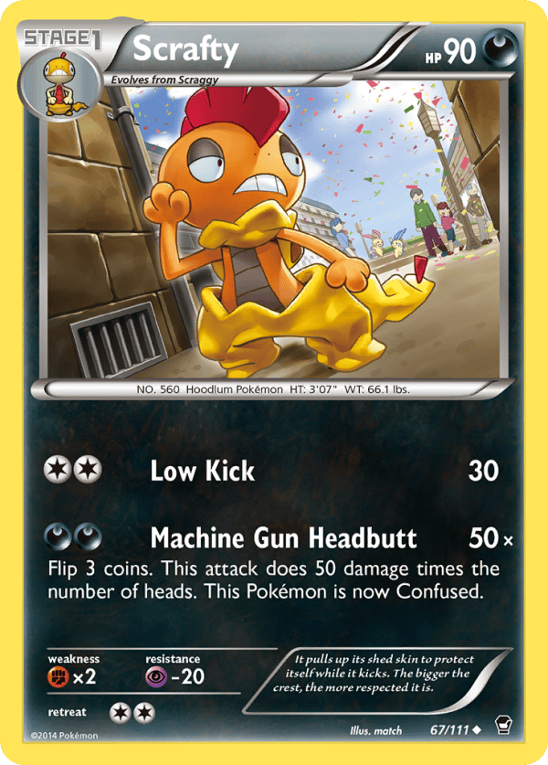 67/111 Scrafty Uncommon Furious Fists