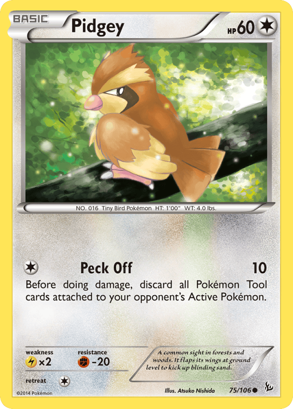 75/106 Pidgey Common Flashfire