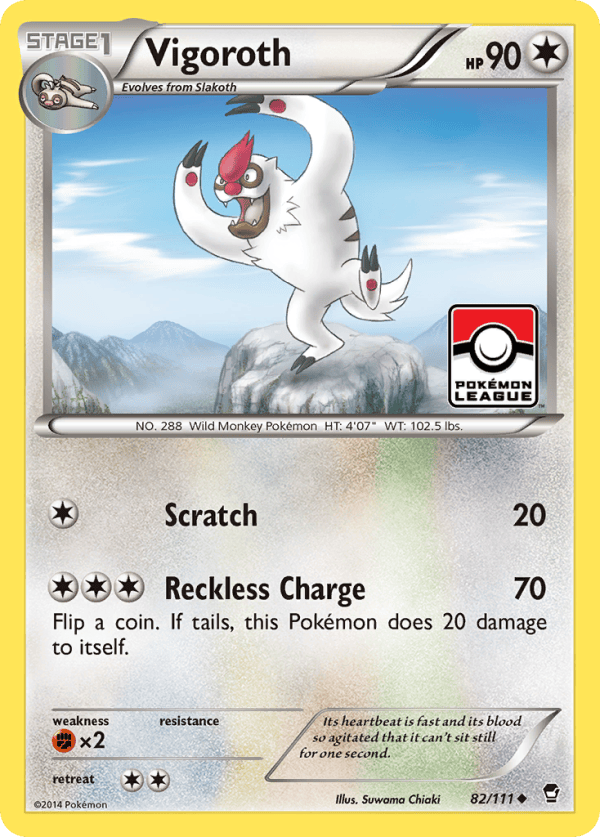 82/111 Vigoroth Uncommon Furious Fists