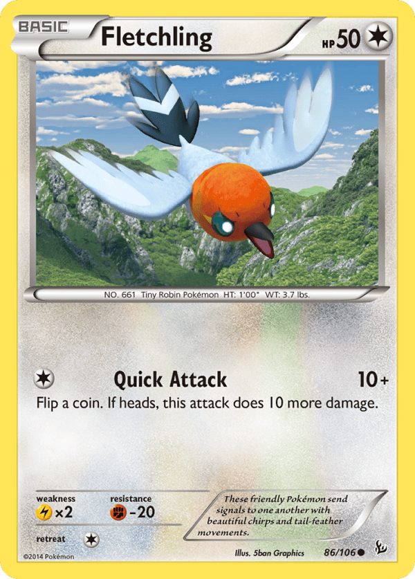 86/106 Fletchling Common Flashfire